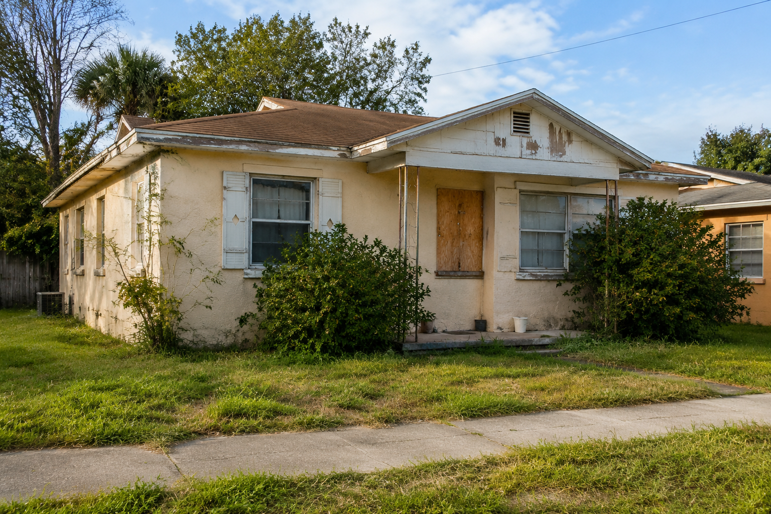 Fire, water, roof, or structural concerns